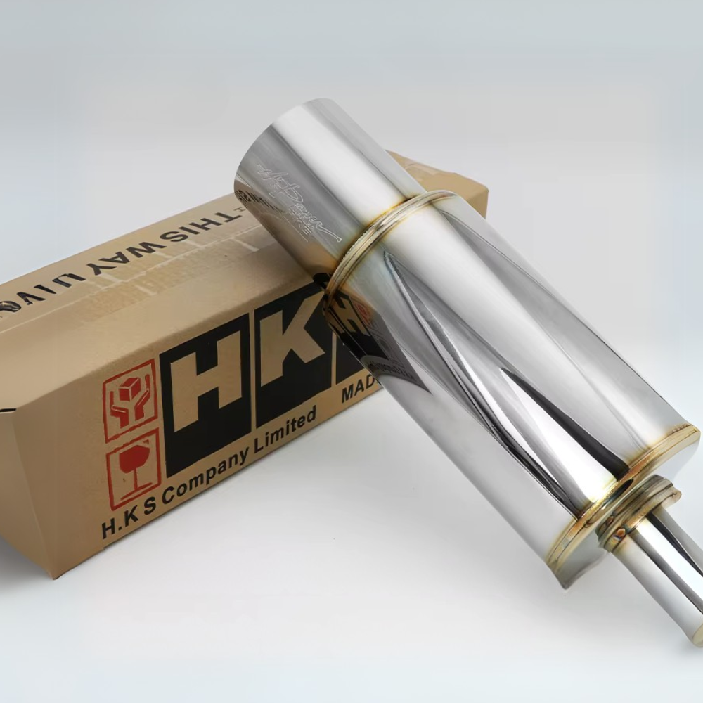 Abafador Esportivo Inox HKS Replica Universal – Som Encorpado e Fácil Instalação