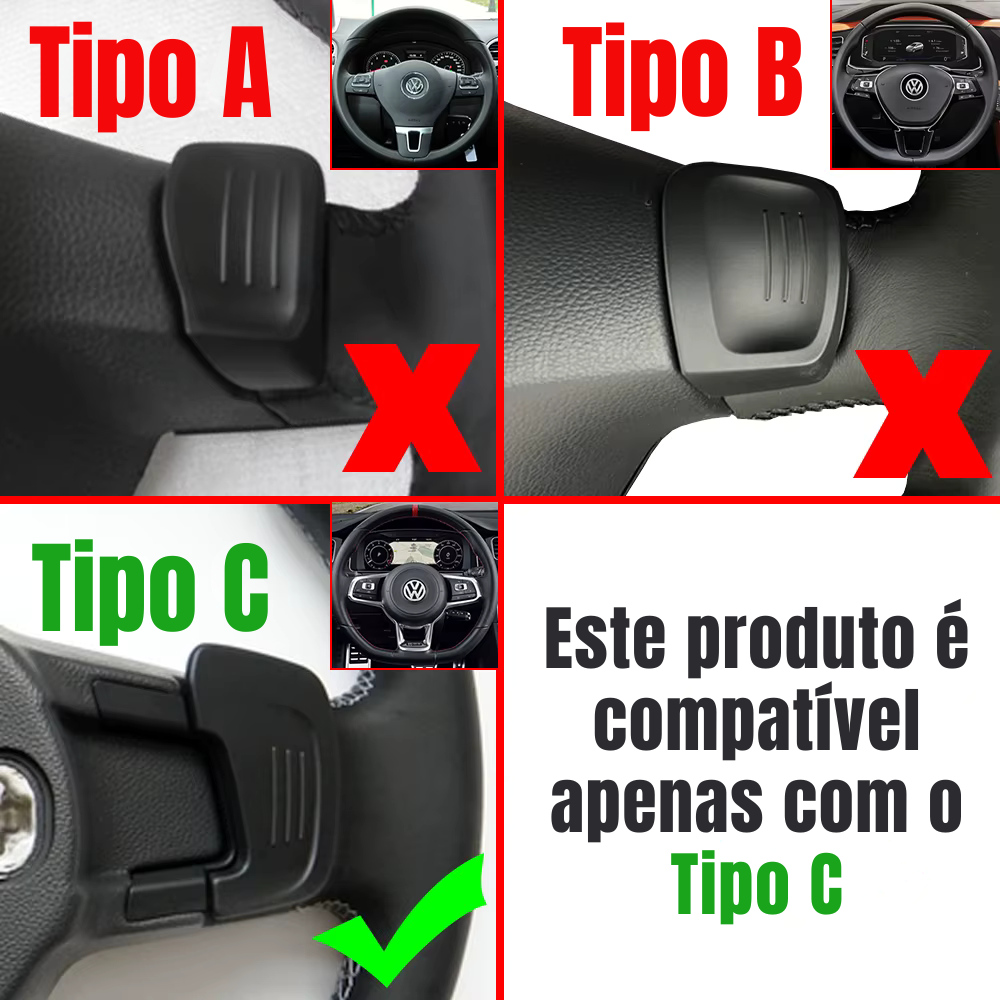 Paddle Shifters Alumínio DSG para VW Volkswagen Golf7/GTI R Rline/GTE/GTD/MK7