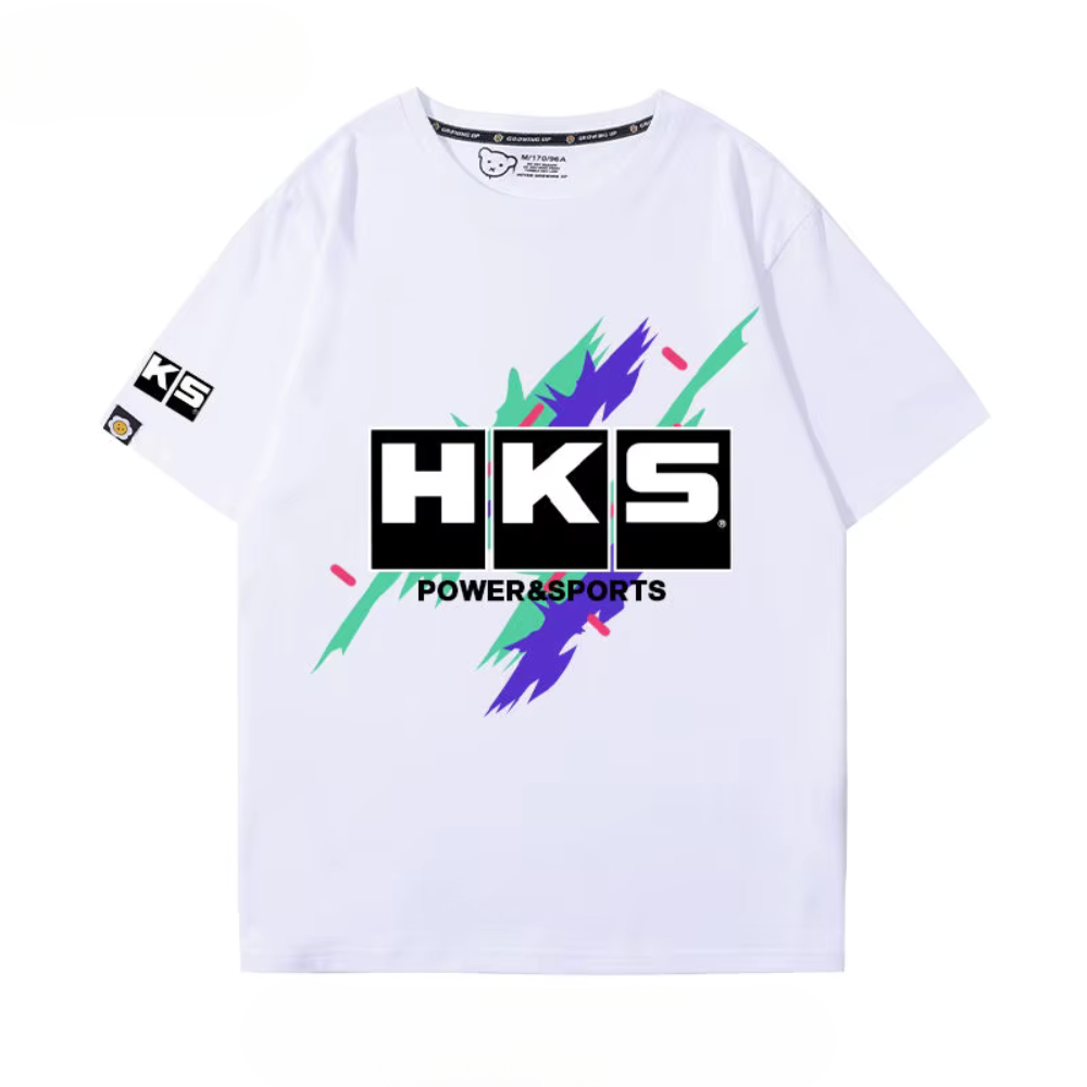 Camiseta JDM HKS – Estilo Racing Japonês para Verdadeiros Gearheads
