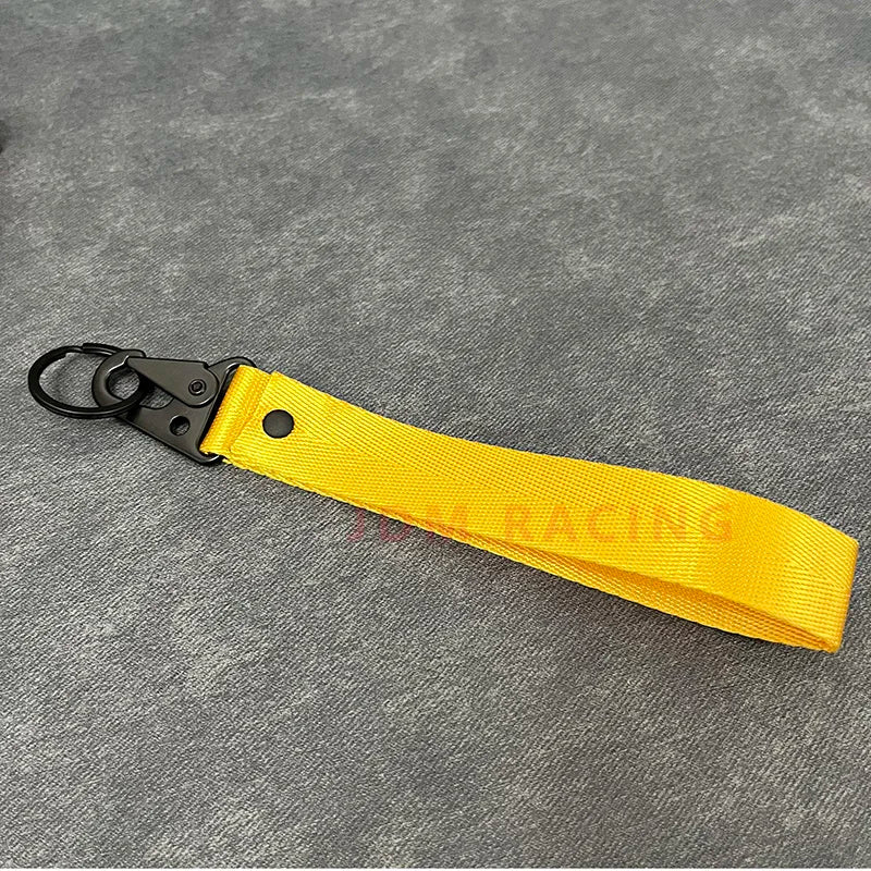 Chaveiro de Fita em Cor Sólida — Cordão de Pulso para Chaves, Cintos, Carteiras e Carros | Presente Elegante Masculino e Feminino