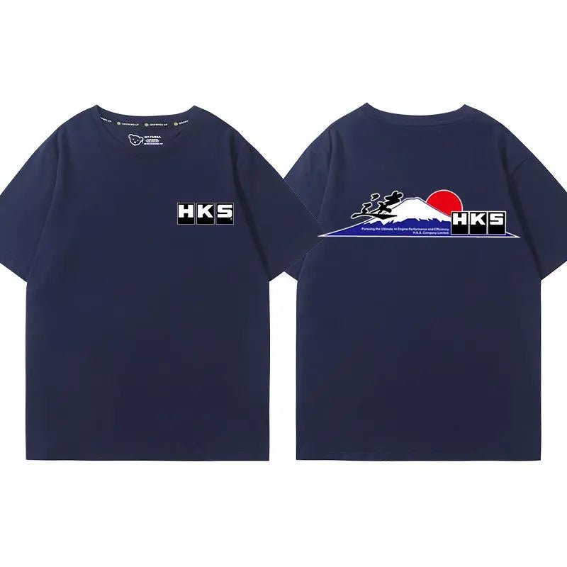 Camiseta JDM HKS – Estilo Racing Japonês para Verdadeiros Gearheads