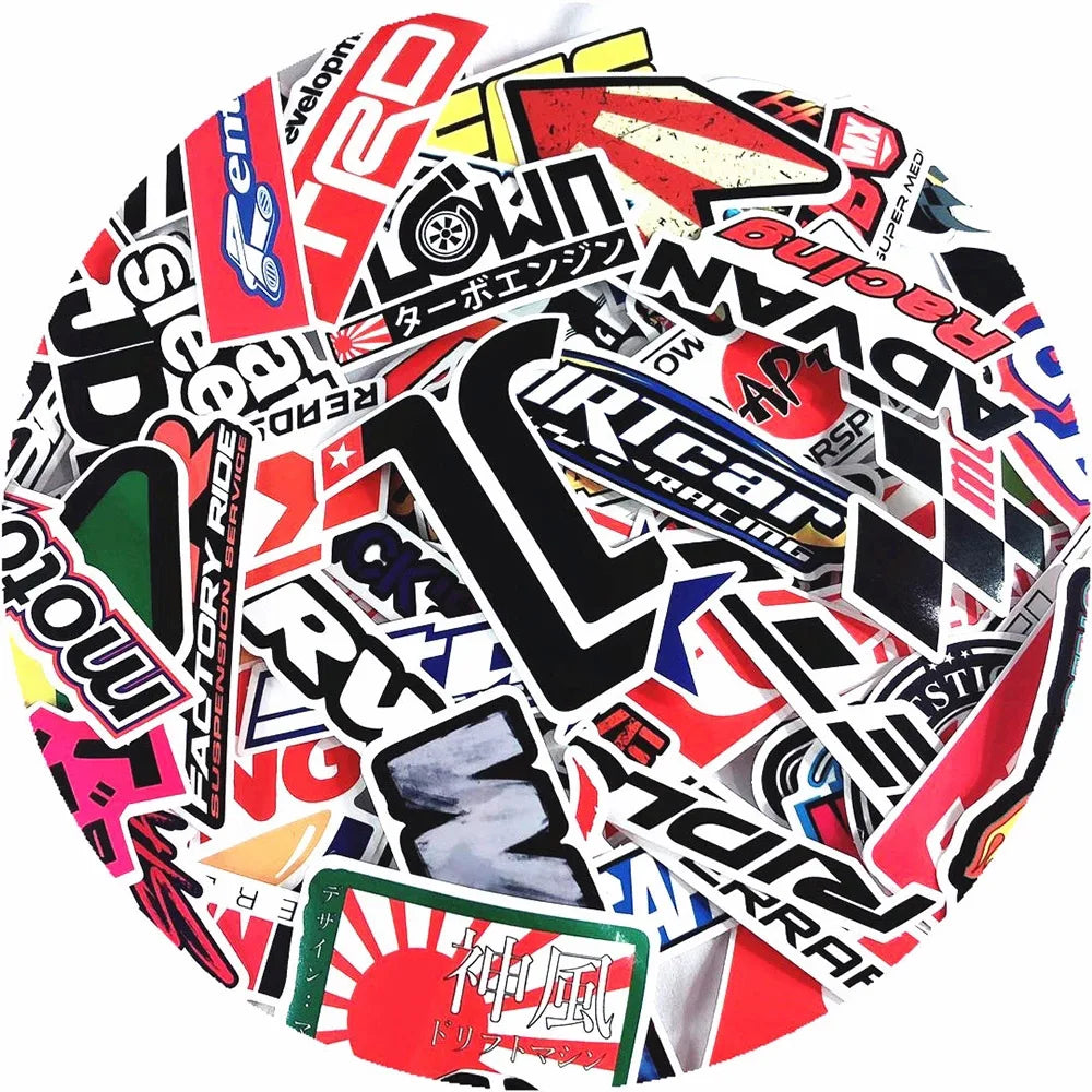 Kit Adesivos JDM 10 a 100 Unidades – Graffiti Racing Style