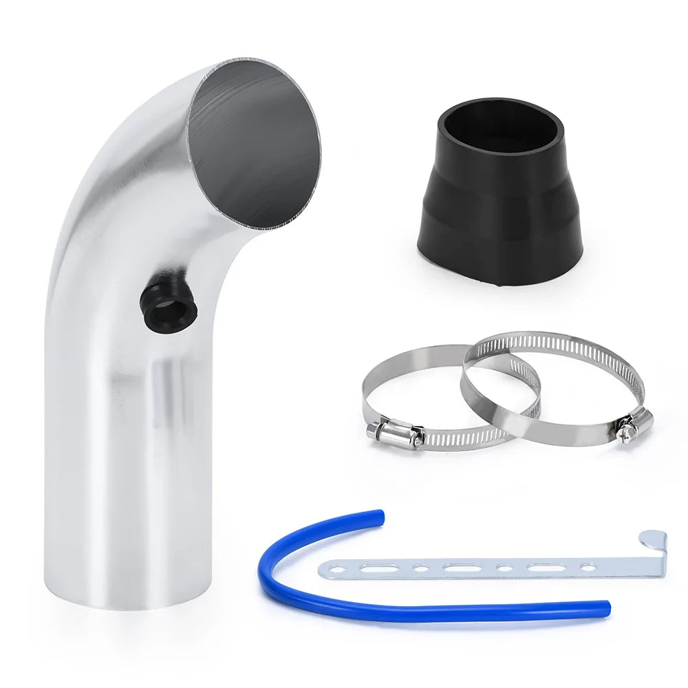 Kit Intake Turbo Universal 3″ (76mm) com Filtro de Ar Esportivo