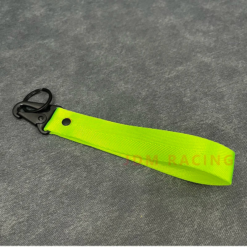 Chaveiro de Fita em Cor Sólida — Cordão de Pulso para Chaves, Cintos, Carteiras e Carros | Presente Elegante Masculino e Feminino