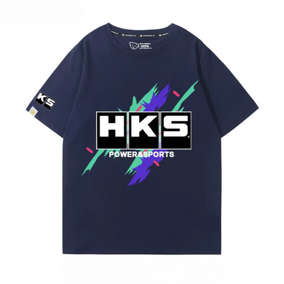Camiseta JDM HKS – Estilo Racing Japonês para Verdadeiros Gearheads