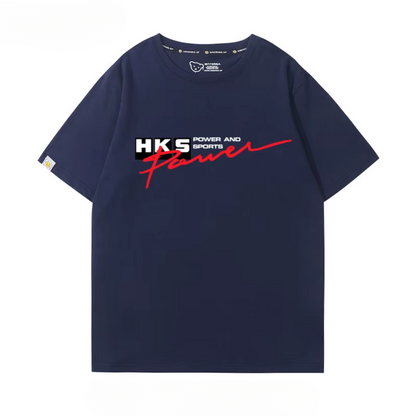 Camiseta JDM HKS – Estilo Racing Japonês para Verdadeiros Gearheads