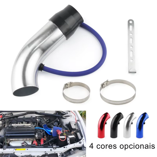 Tubo de Admissão 75mm – Sistema Intake Frio Universal Alumínio