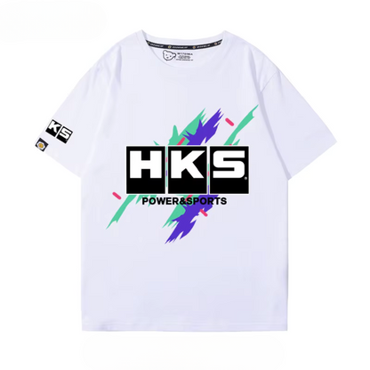Camiseta JDM HKS – Estilo Racing Japonês para Verdadeiros Gearheads