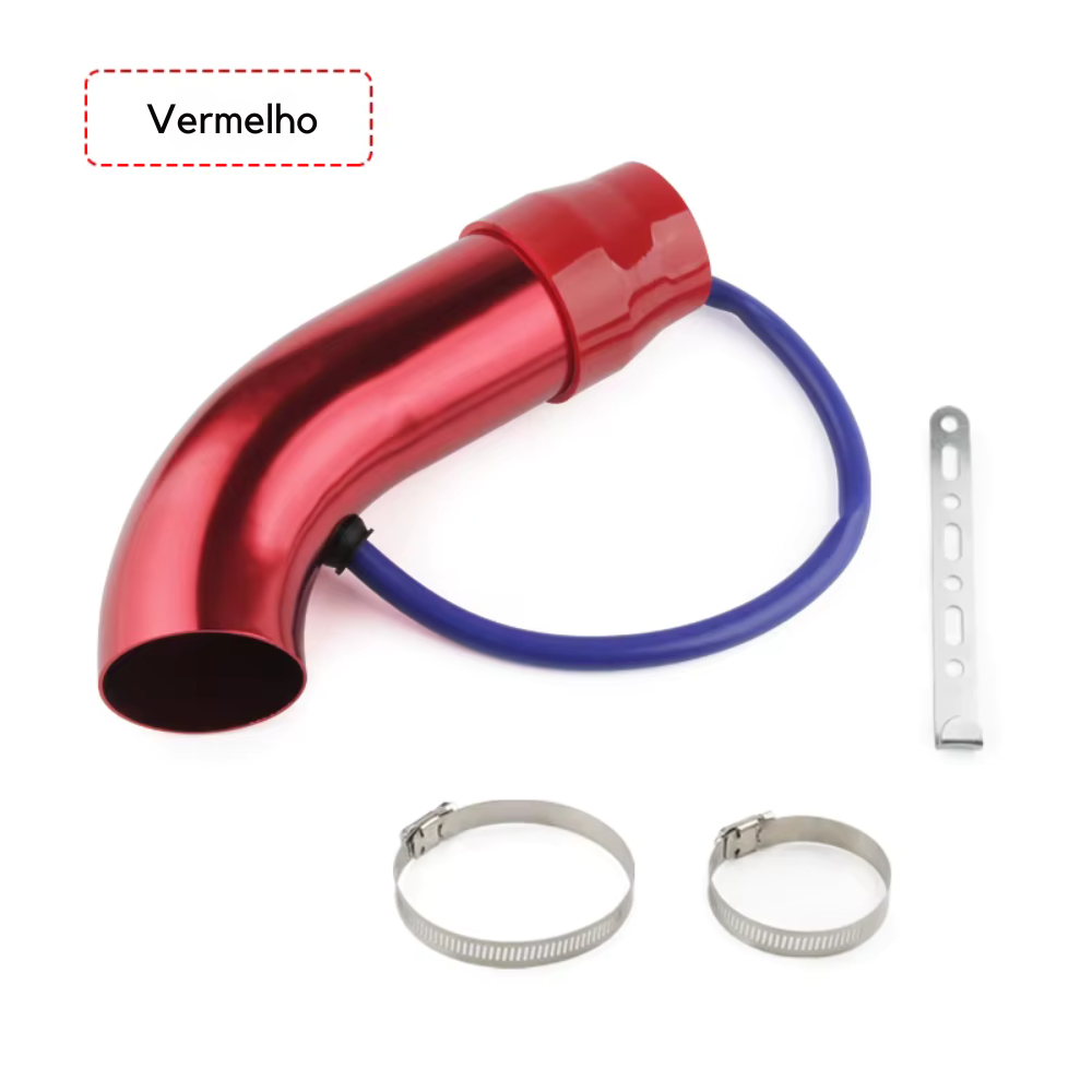 Tubo de Admissão 75mm – Sistema Intake Frio Universal Alumínio