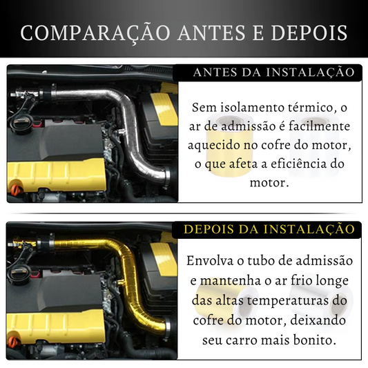 Fita Isolante Térmica Gold 450º – Adesiva, Resistente a Alta Temperatura