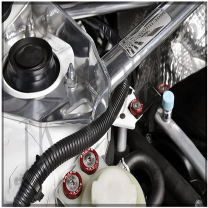 Arruelas e parafusos de alumínio estilo JDM (10 unidades/pacote) para Honda Civic Integra RSX EK EG DC QRF001