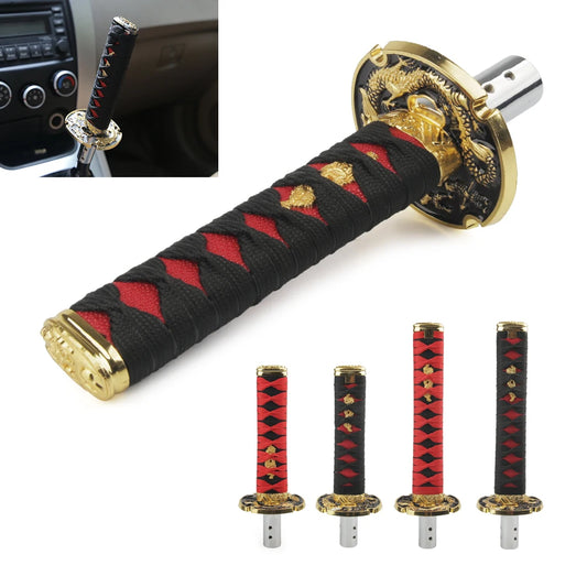 Manopla Espada Samurai Universal – Estilo JDM com Detalhe de Katana (Várias Cores)