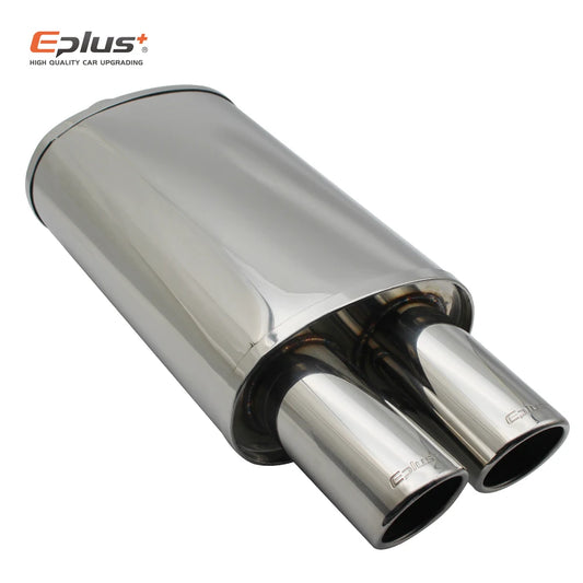 Abafador Esportivo Inox Saída Dupla – Queimado, Azul ou Escovado (Universal)