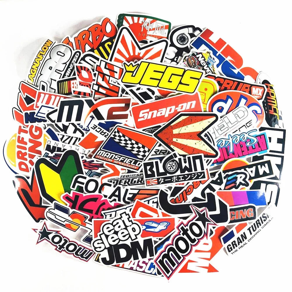 Kit Adesivos JDM 10 a 100 Unidades – Graffiti Racing Style