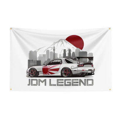 Bandeira JDM Car 4 – 90x150cm para Decoração Automotiva