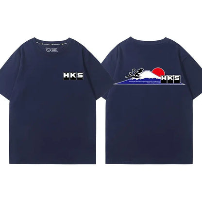 Camiseta JDM HKS – Estilo Racing Japonês para Verdadeiros Gearheads