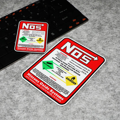Kit Adesivos Reflexivos NOS – Nitrogênio e Velocidade JDM
