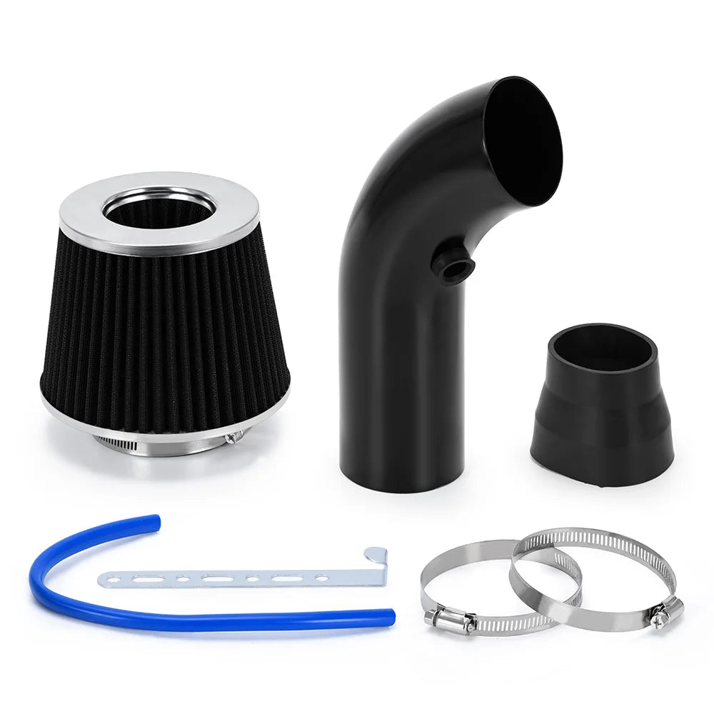 Kit Intake Turbo Universal 3″ (76mm) com Filtro de Ar Esportivo