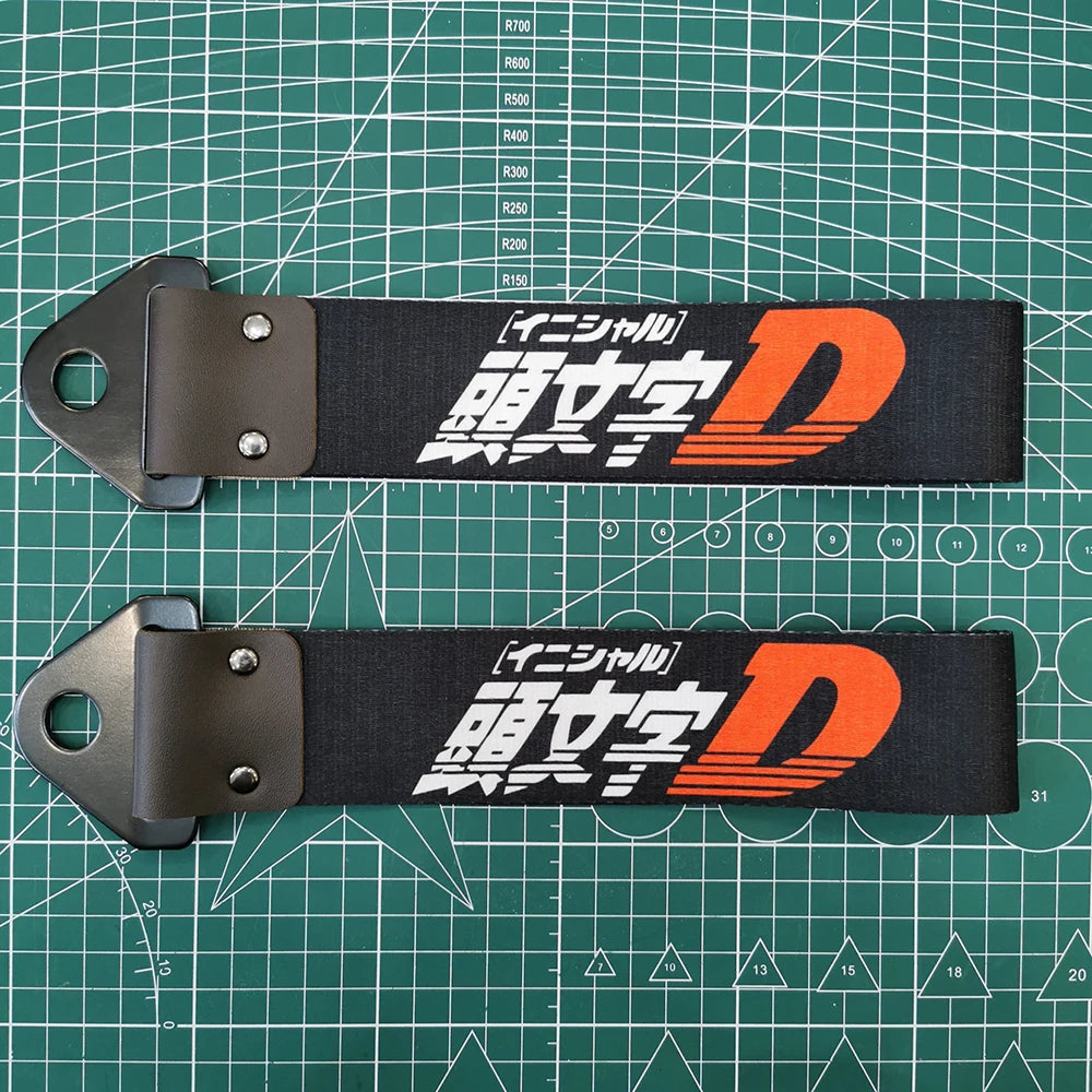 Cinta Rebocável Decorativa JDM – Estilo Drift com Fita Colorida