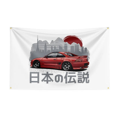 Bandeira JDM Car 4 – 90x150cm para Decoração Automotiva