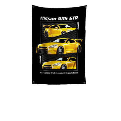 Bandeira JDM Tamanho Grande – Decoração para Garagem, Eventos e Paredes