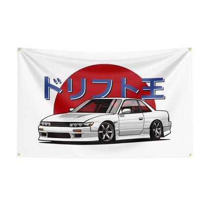 Bandeira JDM Car 4 – 90x150cm para Decoração Automotiva