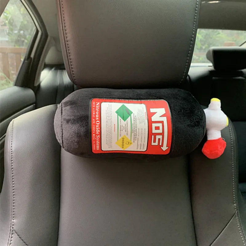 Almofada de Pescoço Cilindro de Nitro – Estilo Racing para Banco de Carro