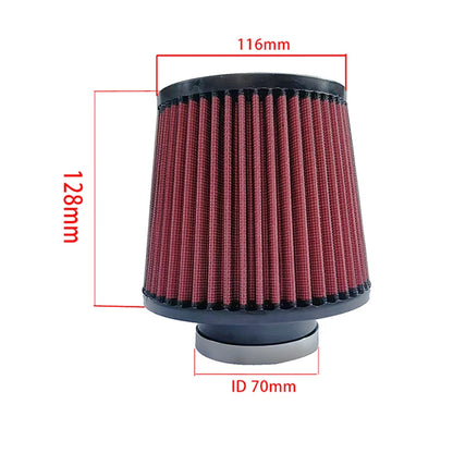Filtro de Ar Esportivo Universal – Alta Vazão 60MM a 76MM