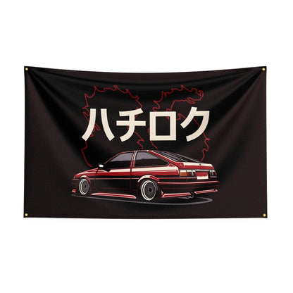 Bandeira JDM Car 4 – 90x150cm para Decoração Automotiva