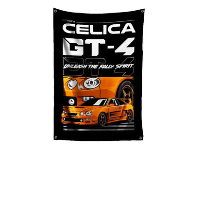 Bandeira JDM Tamanho Grande – Decoração para Garagem, Eventos e Paredes