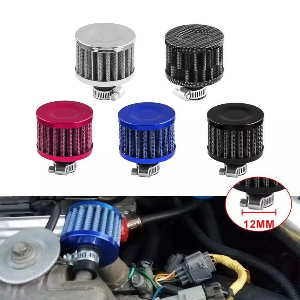 Filtro de Ar Esportivo Universal 12mm – Estilo Cogumelo Racing