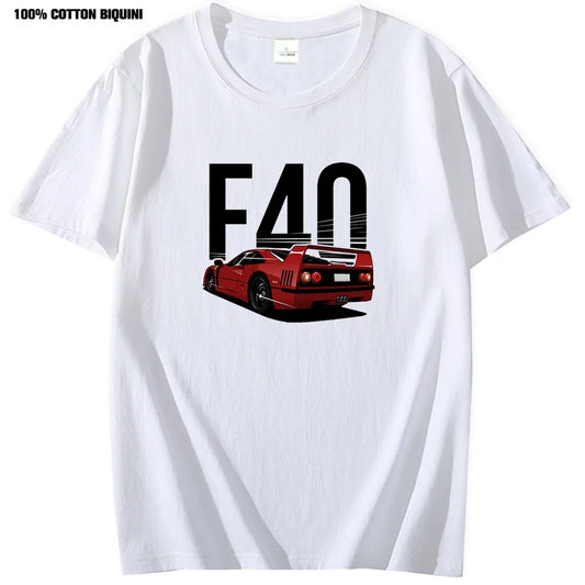 Camiseta Estilo Ferrari F40 – Cultura Automotiva