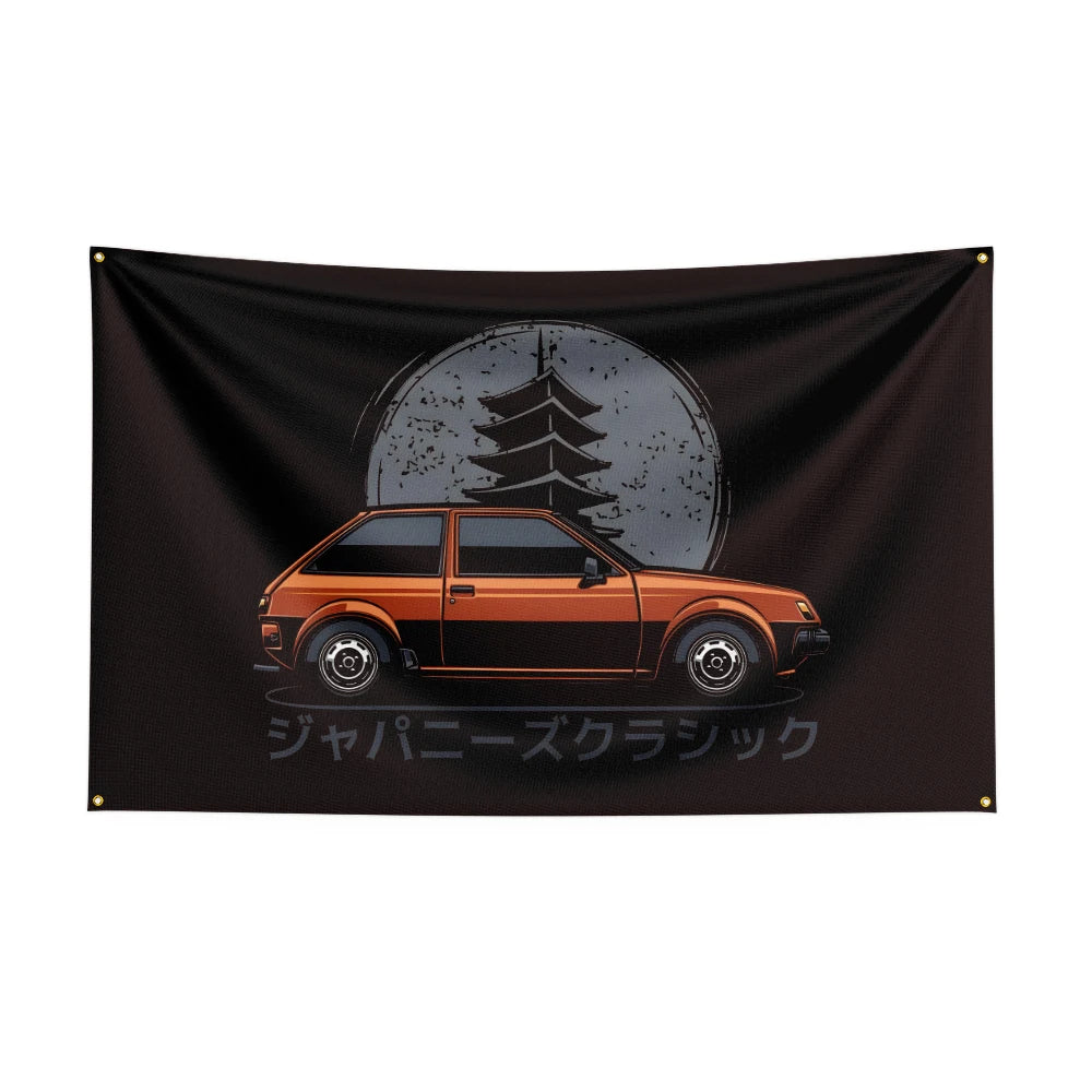Bandeira JDM Car 4 – 90x150cm para Decoração Automotiva