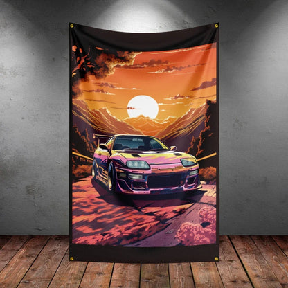 Bandeira R-Racing JDM – Decoração para Garagem ou Eventos