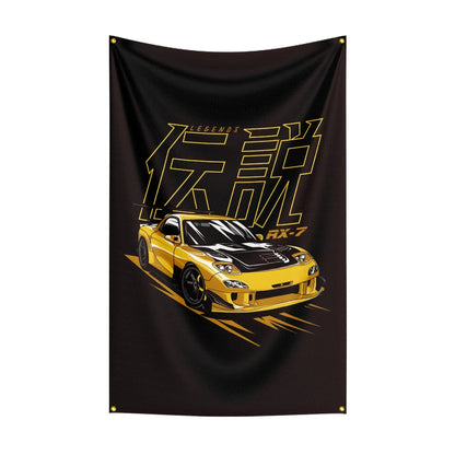 Bandeira JDM Car 4 – 90x150cm para Decoração Automotiva