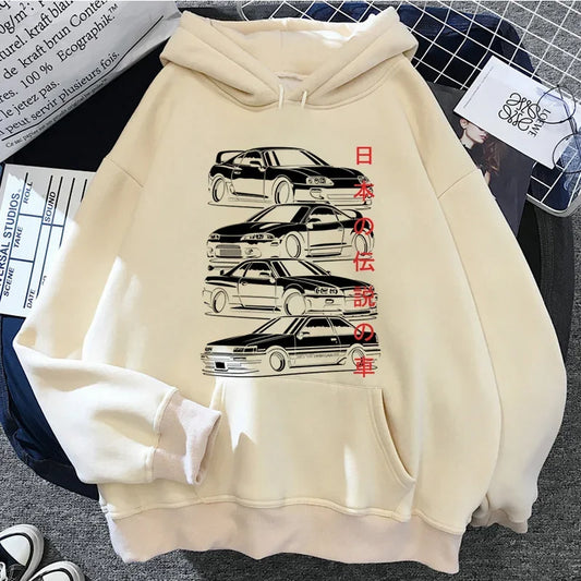 Moletom JDM Unissex – Estampa Casual Drift Culture