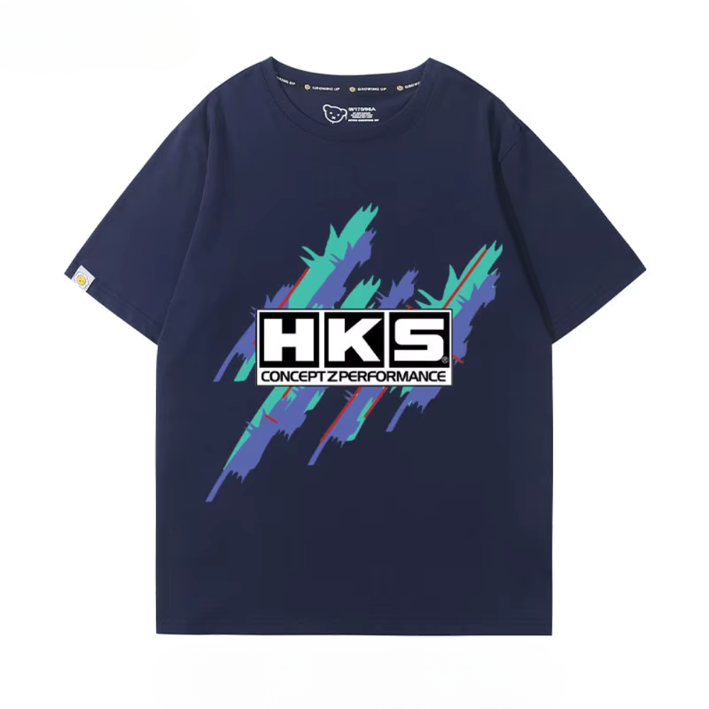 Camiseta JDM HKS – Estilo Racing Japonês para Verdadeiros Gearheads