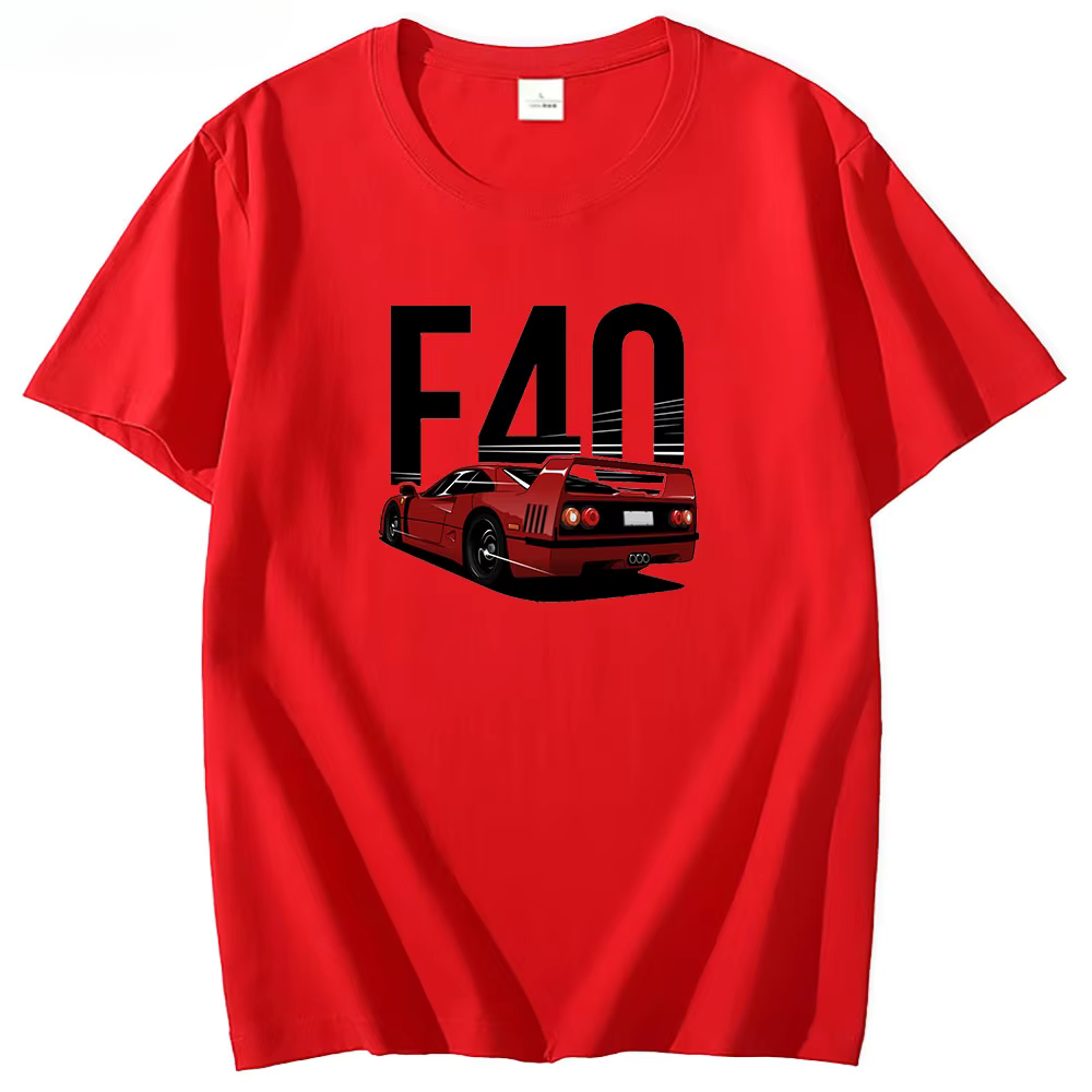 Camiseta Estilo Ferrari F40 – Cultura Automotiva