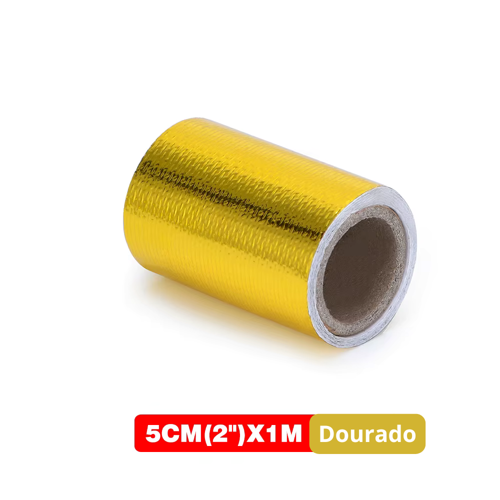 Fita Isolante Térmica Gold 450º – Adesiva, Resistente a Alta Temperatura