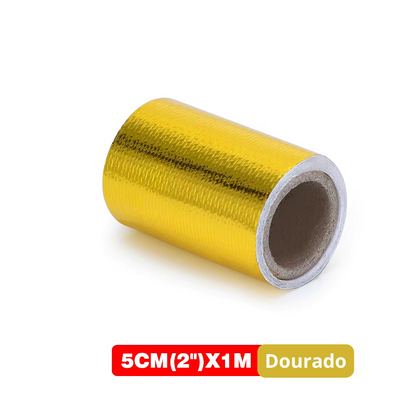 Fita Isolante Térmica Gold 450º – Adesiva, Resistente a Alta Temperatura