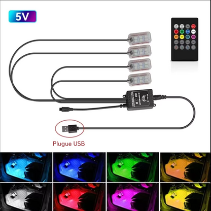 Faixa de LED Neon RGB – Controle por App e Modo Música